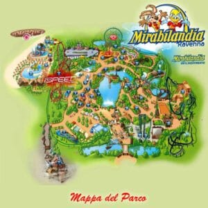mirabilandia mappa La mappa del parco divertimenti Mirabilandia di Ravenna