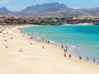 Fuerteventura, la spiaggia in estate