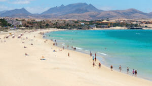 Fuerteventura, la spiaggia in estate