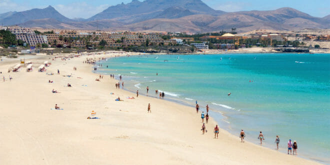 Fuerteventura, la spiaggia in estate