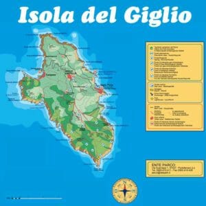 Isola del Giglio: mappa 