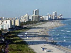Miami beach: la famosa spiaggia