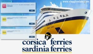 Sardinia Ferries e Corsica Ferries propongono poche offerte, i traghetti sono ancora molto cari!