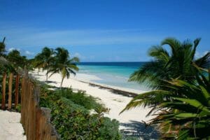 Il mare della costa dello Yucatan