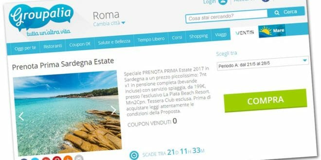 Groupalia Viaggi: le offerte coupon