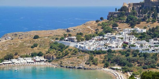 Rodi, vista di Lindos