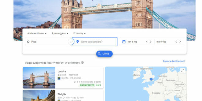 Google Flight, come funziona