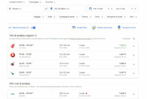 Google Flights, guida all'uso