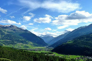 Montagna in Lombardia in estate