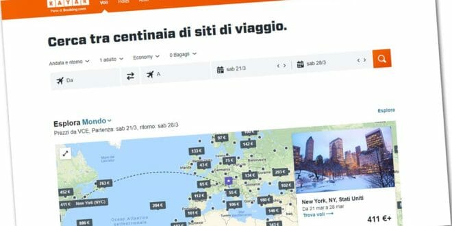 Kayak, offerte estate